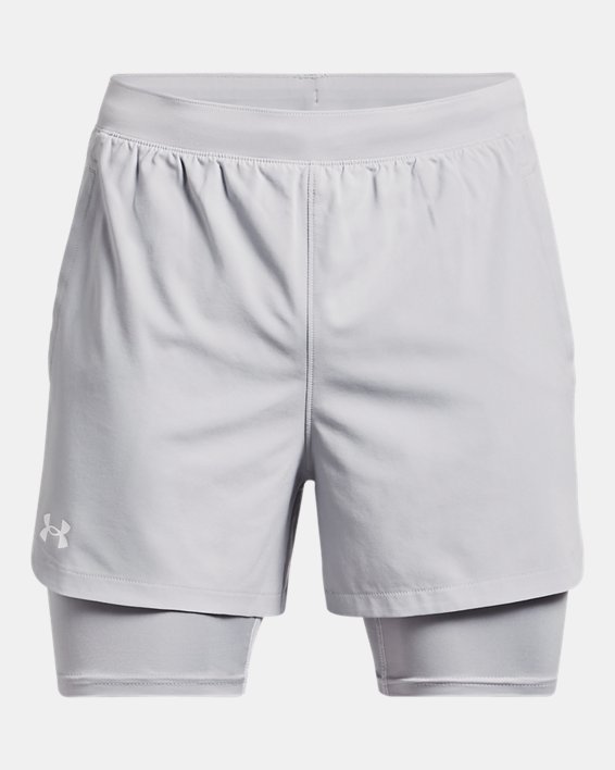 Men's UA Football 2-in-1 Shorts, Gray, pdpMainDesktop image number 5